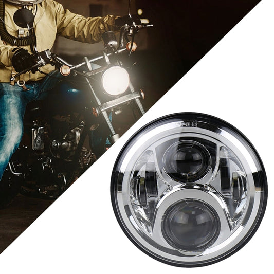 7 inch Round LED Motorcycle Headlight Modified Spotlight for Honda (Silver) by buy2fix