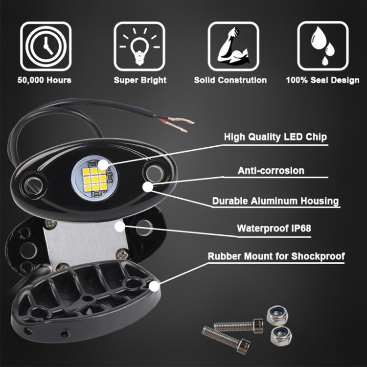 Universal Car Chassis Atmosphere Lights Decorative Lamp Deck Light (Red Light) by buy2fix