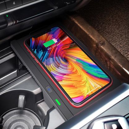 Car Qi Standard Wireless Charger 10W Quick Charging for 2014-2018 BMW X5 / X6, Left Driving - Wireless Charging Pads by buy2fix | Online Shopping UK | buy2fix