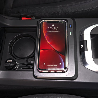 Car Qi Standard Wireless Charger 10W Quick Charging for 2015-2019 Land Rover Discovery Sport, Left Driving - Wireless Charging Pads by buy2fix | Online Shopping UK | buy2fix