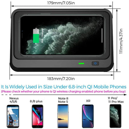 Car Qi Standard Wireless Charger 10W Quick Charging for 2015-2019 Land Rover Discovery Sport, Left Driving - Wireless Charging Pads by buy2fix | Online Shopping UK | buy2fix