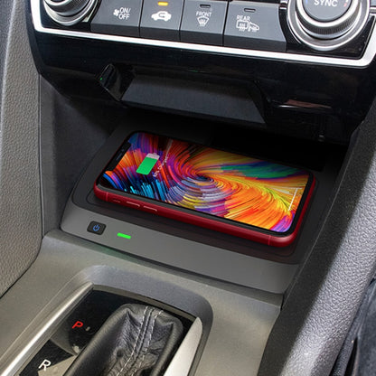 Car Qi Standard Wireless Charger 10W Quick Charging for 2016-2021 Honda Civic, Left Driving - Wireless Charging Pads by buy2fix | Online Shopping UK | buy2fix