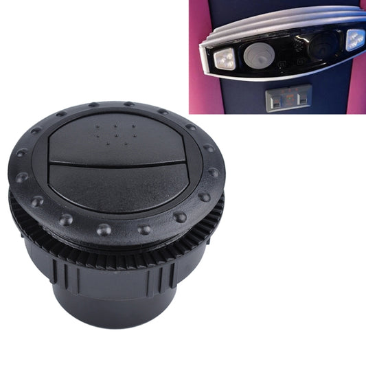 Universal 60mm Round AC Air Outlet Vent for RV Bus Boat Yacht Auto Air Conditioner Vent Replacement Parts Car Accessories(Black) - Air Conditioning System by buy2fix | Online Shopping UK | buy2fix