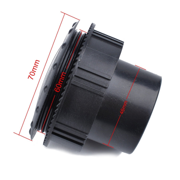 Universal 60mm Round AC Air Outlet Vent for RV Bus Boat Yacht Auto Air Conditioner Vent Replacement Parts Car Accessories(Black) by buy2fix