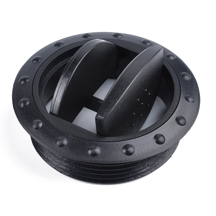 Universal 60mm Round AC Air Outlet Vent for RV Bus Boat Yacht Auto Air Conditioner Vent Replacement Parts Car Accessories(Black) by buy2fix