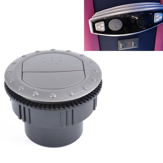 Universal 60mm Round AC Air Outlet Vent for RV Bus Boat Yacht Auto Air Conditioner Vent Replacement Parts Car Accessories(Grey) - Air Conditioning System by buy2fix | Online Shopping UK | buy2fix