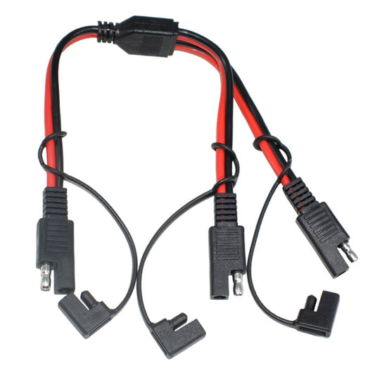 SAE One to Two Connection Extension Cable Car Power Cord - DIY Cables by buy2fix | Online Shopping UK | buy2fix
