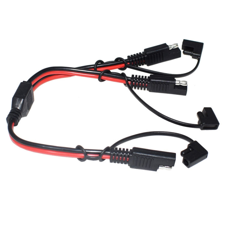 SAE One to Two Connection Extension Cable Car Power Cord - DIY Cables by buy2fix | Online Shopping UK | buy2fix