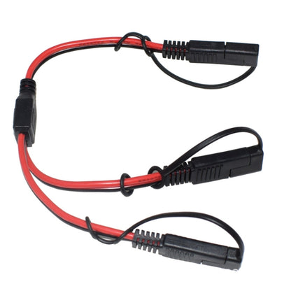 SAE One to Two Connection Extension Cable Car Power Cord - DIY Cables by buy2fix | Online Shopping UK | buy2fix