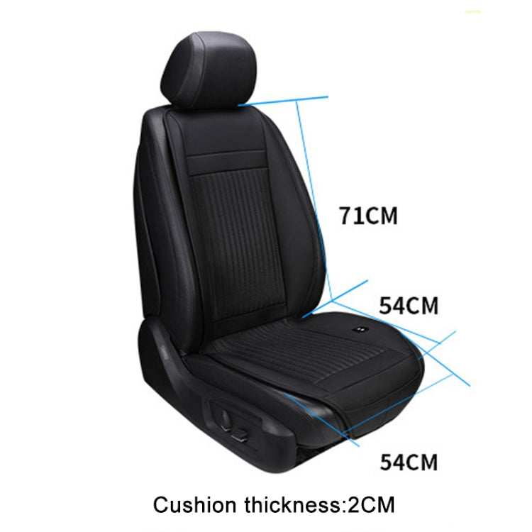 Car 12V Cushion Summer USB Breathable Ice Silk Seat Cover, Eight Fans + Ventilation and Refrigeration (Black) by buy2fix