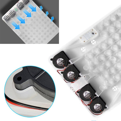 Car 12V Cushion Summer USB Breathable Ice Silk Seat Cover, Eight Fans + Ventilation and Refrigeration (Black) by buy2fix