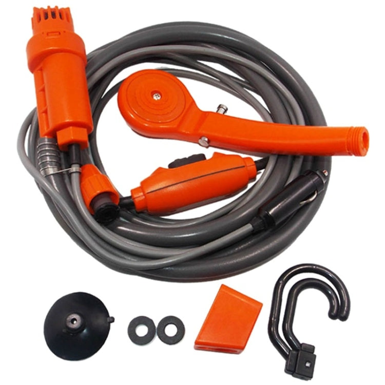 12V Portable Outdoor Car Electric Shower Sprinkler Washer (Orange) by buy2fix