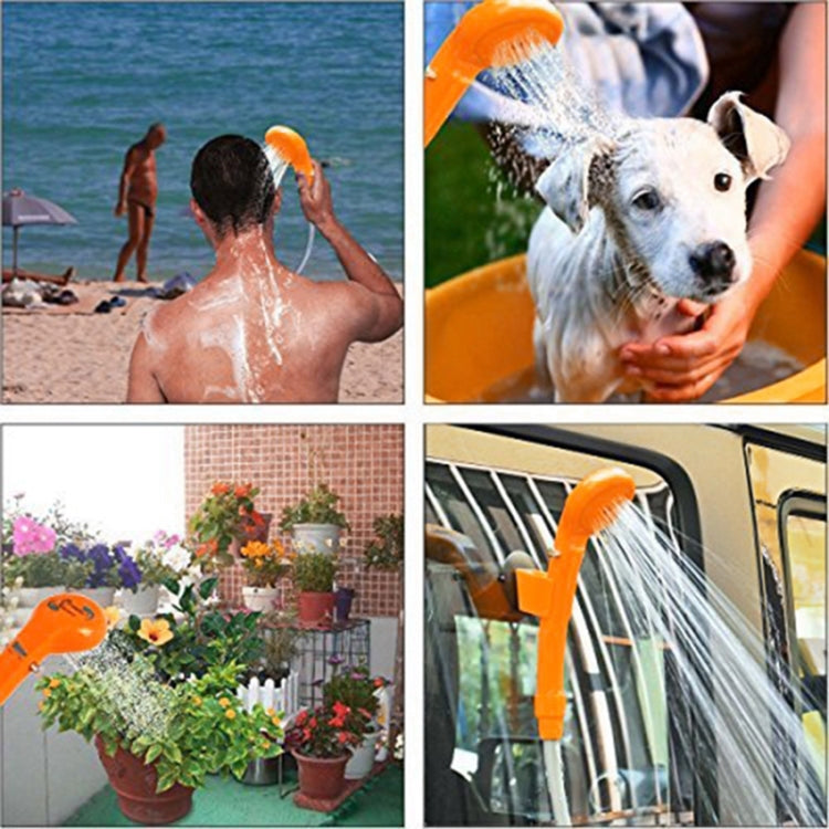 12V Portable Outdoor Car Electric Shower Sprinkler Washer (Orange) by buy2fix