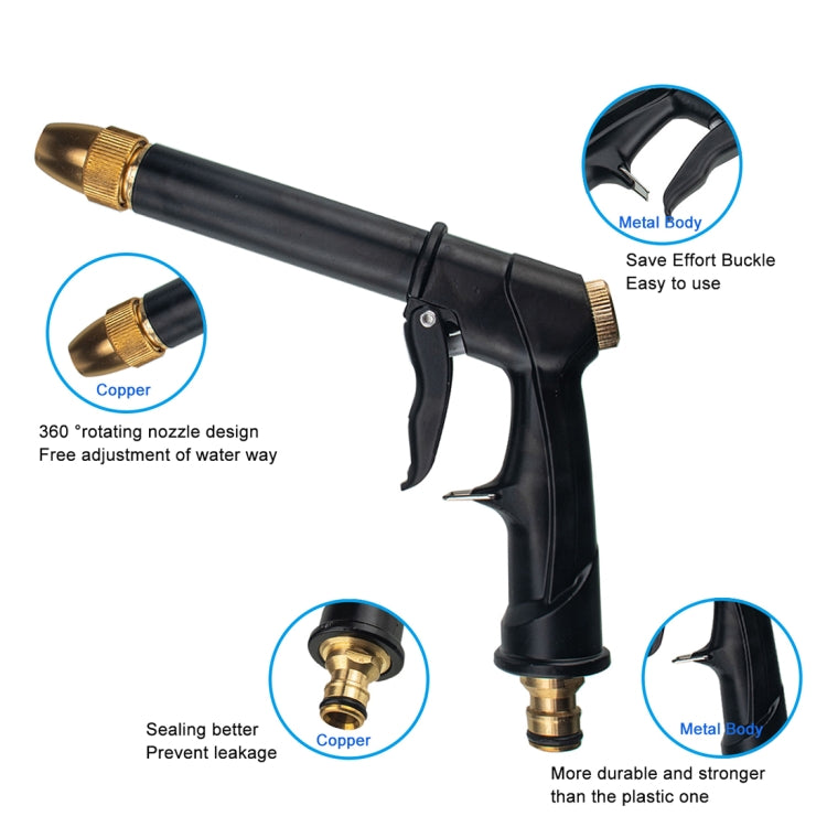 Car / Household Portable High Pressure Wash Water Gun Garden Irrigation(Black) by buy2fix