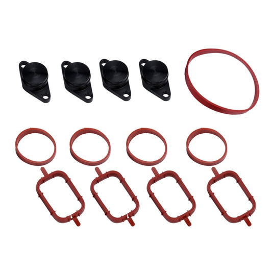 4x22mm Car Swirl Flap Air Intake Aluminum Gasket Remove Repair Kit(Black) - Engine Fittings by buy2fix | Online Shopping UK | buy2fix