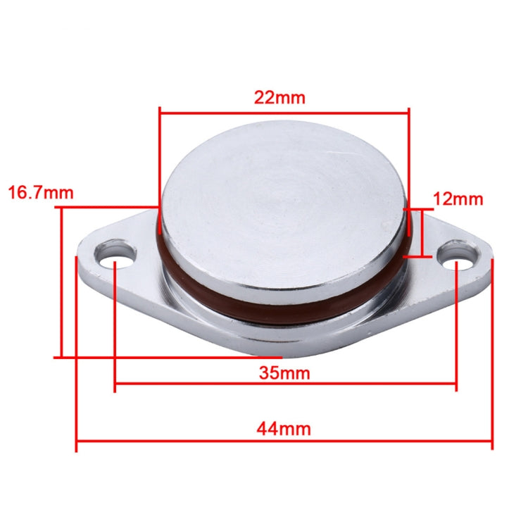 4x22mm Car Swirl Flap Air Intake Aluminum Gasket Remove Repair Kit(Silver) - Engine Fittings by buy2fix | Online Shopping UK | buy2fix