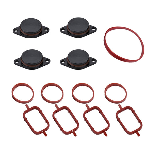4x33mm Car Swirl Flap Air Intake Aluminum Gasket Remove Repair Kit(Black) - Engine Fittings by buy2fix | Online Shopping UK | buy2fix
