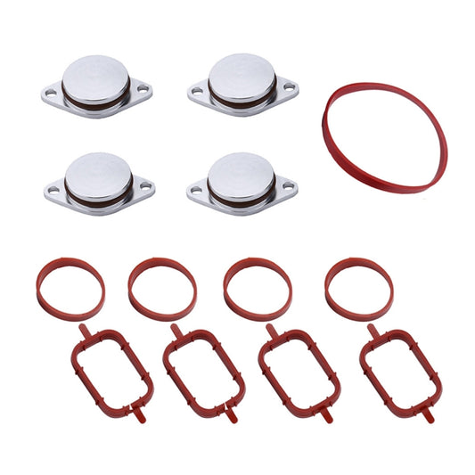 4x33mm Car Swirl Flap Air Intake Aluminum Gasket Remove Repair Kit(Silver) - Engine Fittings by buy2fix | Online Shopping UK | buy2fix