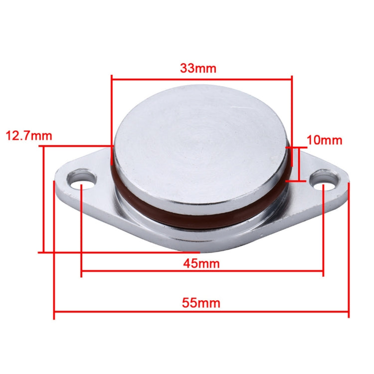 4x33mm Car Swirl Flap Air Intake Aluminum Gasket Remove Repair Kit(Silver) - Engine Fittings by buy2fix | Online Shopping UK | buy2fix
