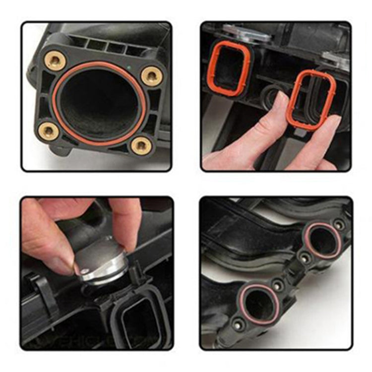 4x33mm Car Swirl Flap Air Intake Aluminum Gasket Remove Repair Kit(Silver) - Engine Fittings by buy2fix | Online Shopping UK | buy2fix