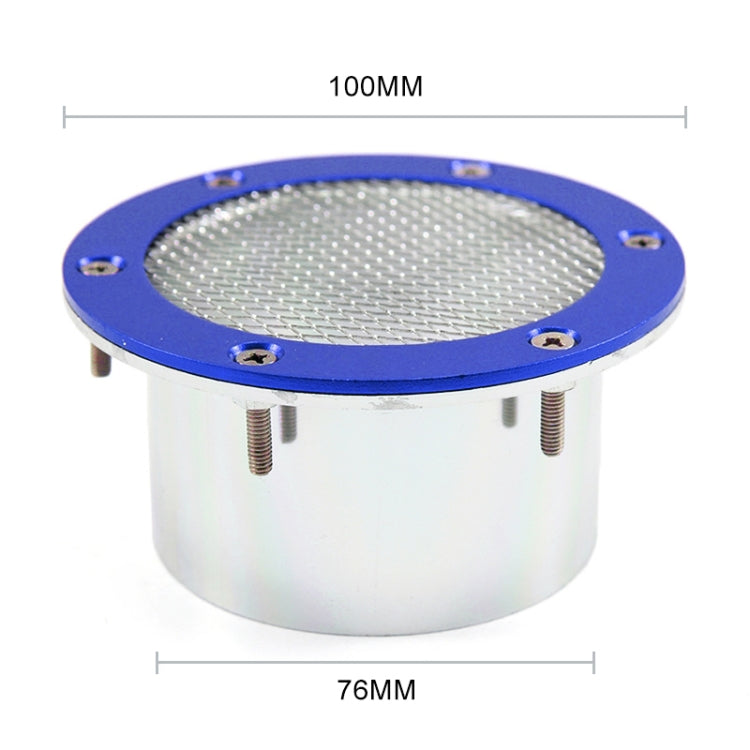 XH-UN017 Car Universal Modified Aluminum Air Inlet Decoration (Blue) - Air Intake System by buy2fix | Online Shopping UK | buy2fix