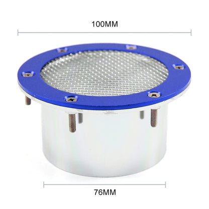 XH-UN017 Car Universal Modified Aluminum Air Inlet Decoration (Blue) - Air Intake System by buy2fix | Online Shopping UK | buy2fix