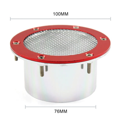 XH-UN017 Car Universal Modified Aluminum Air Inlet Decoration (Red) - Air Intake System by buy2fix | Online Shopping UK | buy2fix