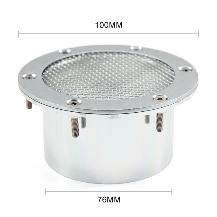 XH-UN017 Car Universal Modified Aluminum Air Inlet Decoration (Silver) - Air Intake System by buy2fix | Online Shopping UK | buy2fix