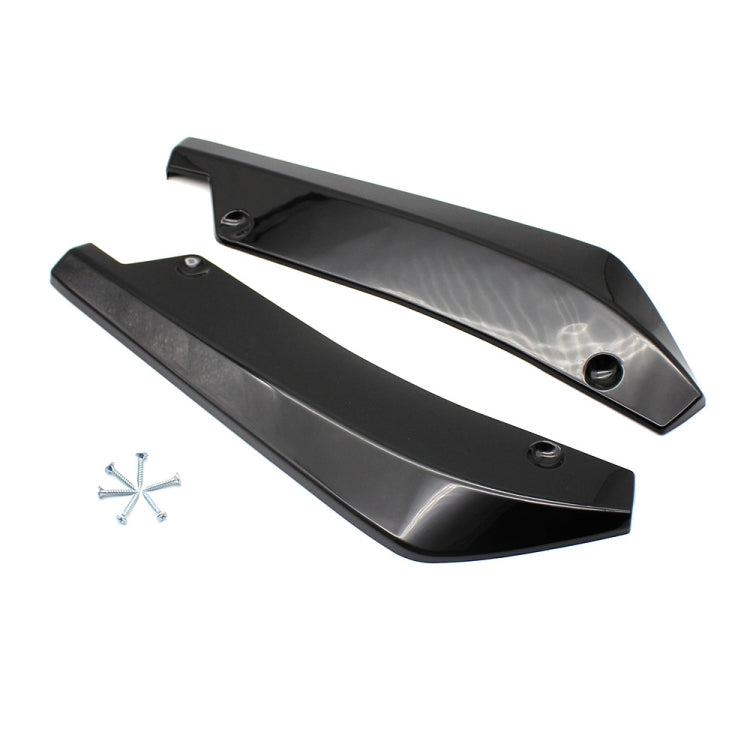 XH-6134 Black Car Universal Modified Rear Spoiler Anti-collision Protector Bar Strip Guard Sticker by buy2fix