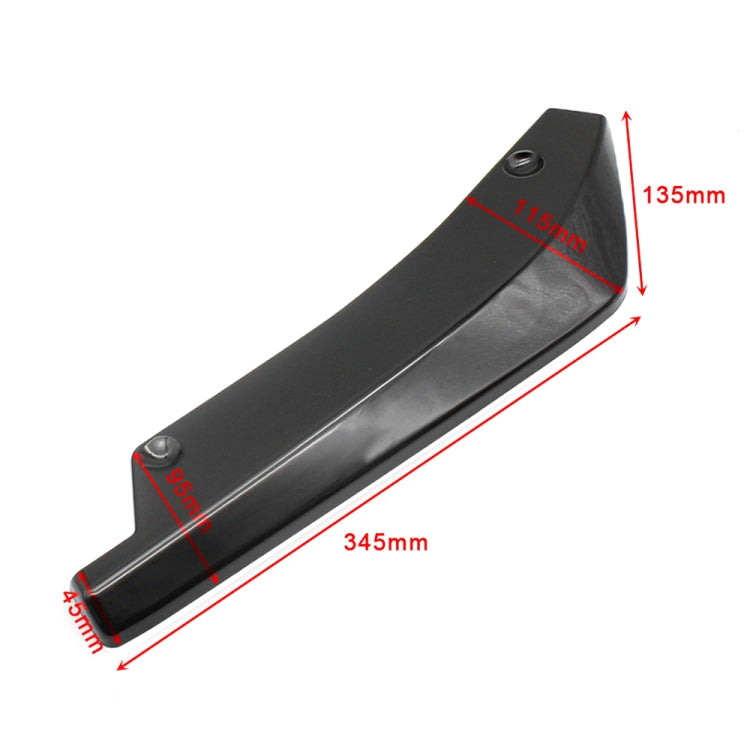 XH-6134 Black Car Universal Modified Rear Spoiler Anti-collision Protector Bar Strip Guard Sticker by buy2fix