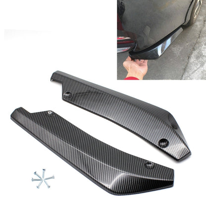 XH-6134 Carbon Texture Car Universal Modified Rear Spoiler Anti-collision Protector Bar Strip Guard Sticker by buy2fix