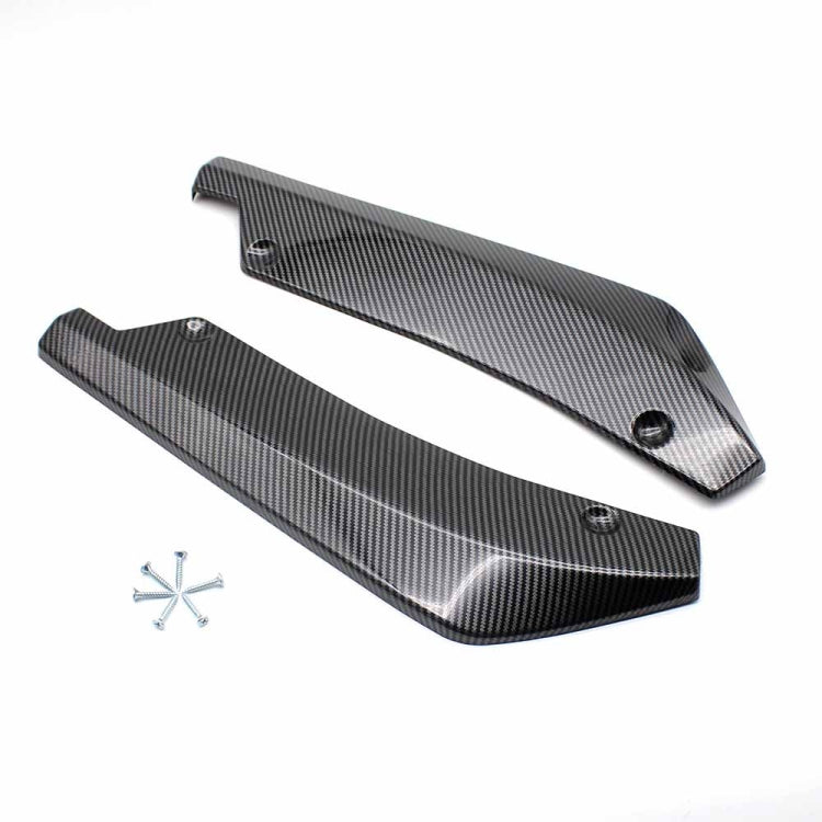 XH-6134 Carbon Texture Car Universal Modified Rear Spoiler Anti-collision Protector Bar Strip Guard Sticker by buy2fix
