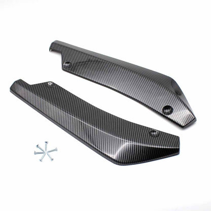 XH-6134 Carbon Texture Car Universal Modified Rear Spoiler Anti-collision Protector Bar Strip Guard Sticker by buy2fix