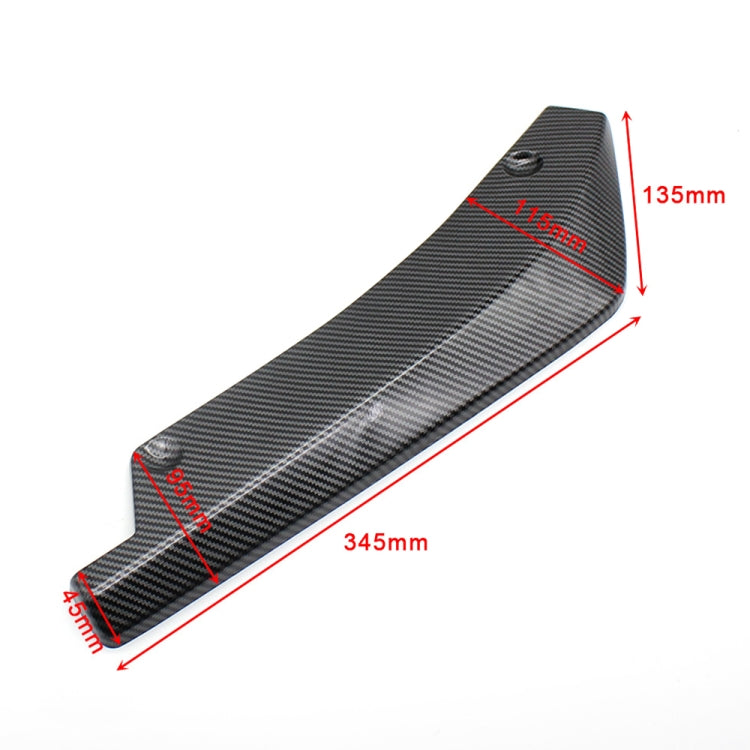 XH-6134 Carbon Texture Car Universal Modified Rear Spoiler Anti-collision Protector Bar Strip Guard Sticker by buy2fix