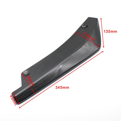 XH-6134 Carbon Texture Car Universal Modified Rear Spoiler Anti-collision Protector Bar Strip Guard Sticker by buy2fix
