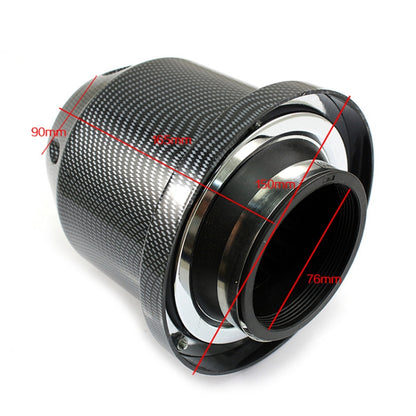 XH-UN005 Car Universal Modified High Flow Mushroom Head Style Intake Filter for 76mm Air Filter (Red) - Air Intake System by buy2fix | Online Shopping UK | buy2fix