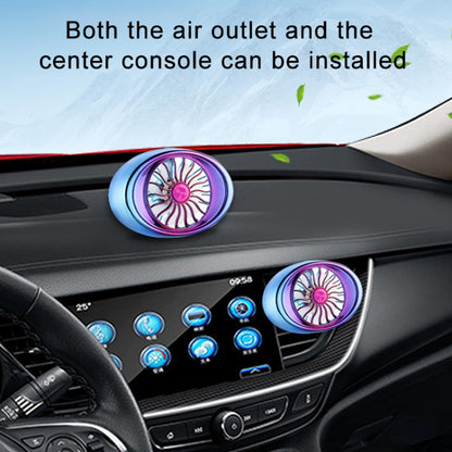 Car Vent Fan Multi-function USB Interface LED Lamp Portable Fan by buy2fix
