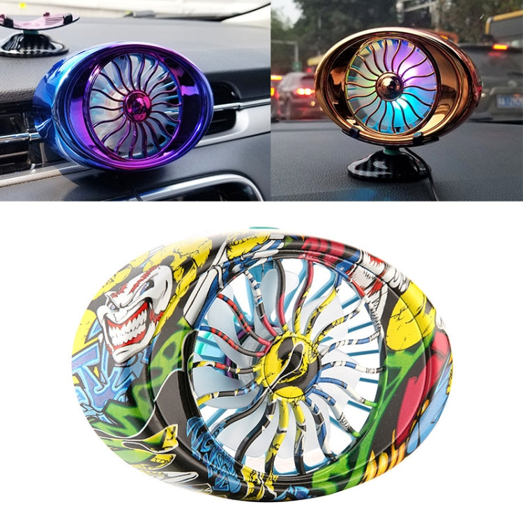 Car Vent Fan Multi-function USB Interface LED Lamp Portable Fan by buy2fix