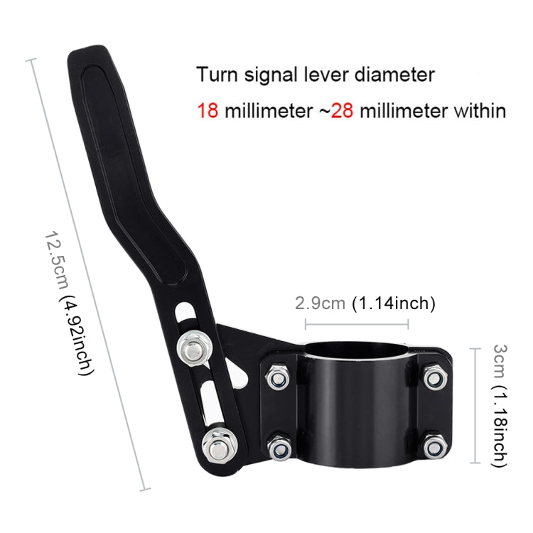 Car Signal Pole Steering Wheel Quick Dial Metal Rotating Rod Steering Signal Rod Extension (Black) by buy2fix