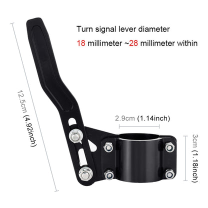 Car Signal Pole Steering Wheel Quick Dial Metal Rotating Rod Steering Signal Rod Extension (Black) by buy2fix