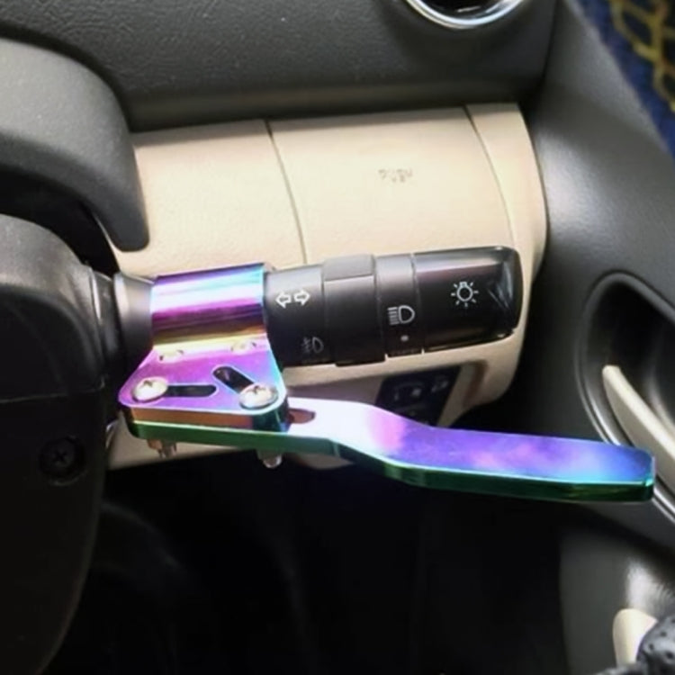 Car Signal Pole Steering Wheel Quick Dial Metal Rotating Rod Steering Signal Rod Extension (Black) by buy2fix