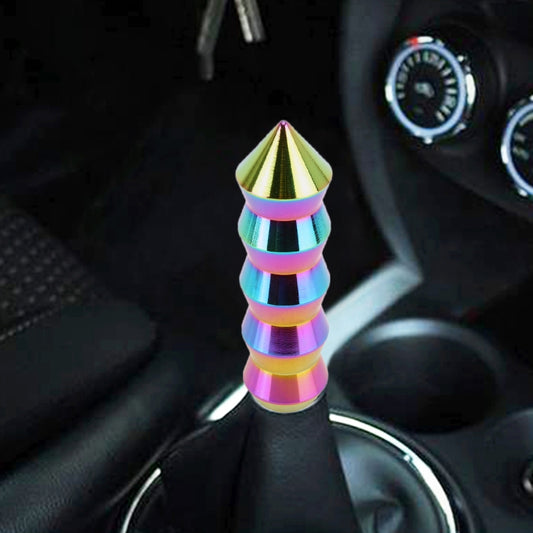 Universal Car Colorful Long Cone Shape Gear Head Gear Shift Knob by buy2fix