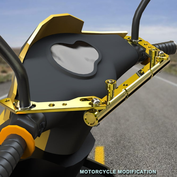 Motorcycle Modified GPS Navigation Mobile Phone Bracket Balance Bar Fixed for Kymco Downtown 300i 350i (Black) by buy2fix