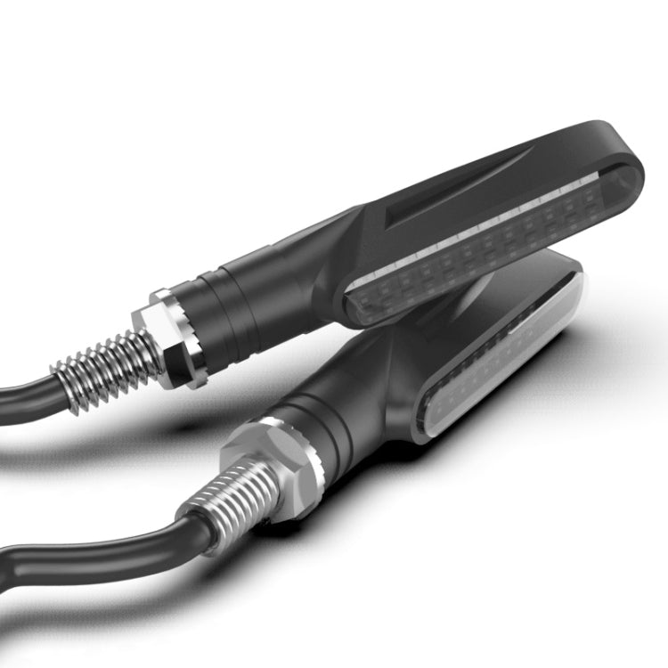 2 PCS D12V / 1W Motorcycle LED Waterproof Dynamic Blinker Side Lights Flowing Water Turn Signal Light (Blue Light) by buy2fix