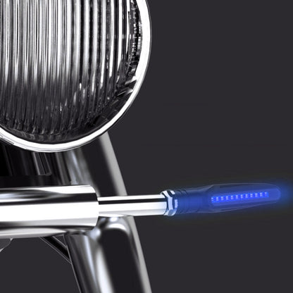 2 PCS D12V / 1W Motorcycle LED Waterproof Dynamic Blinker Side Lights Flowing Water Turn Signal Light (Blue Light) by buy2fix