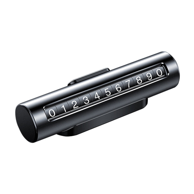 Car Metal Roller Creative Temporary Parking Card Parking Number Card (Black) by buy2fix