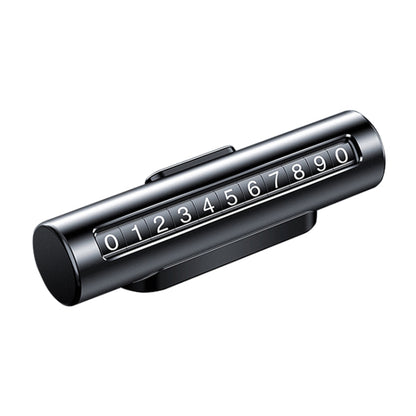 Car Metal Roller Creative Temporary Parking Card Parking Number Card (Black) by buy2fix
