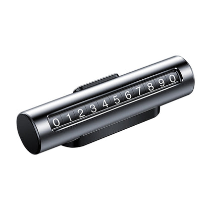 Car Metal Roller Creative Temporary Parking Card Parking Number Card (Silver Grey) by buy2fix