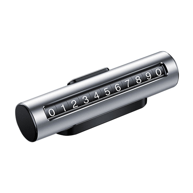 Car Metal Roller Creative Temporary Parking Card Parking Number Card (Silver) by buy2fix