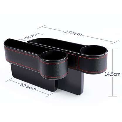 2 PCS Car Multi-functional Console Box Cup Holder Seat Gap Side Storage Box (Black) - Stowing Tidying by buy2fix | Online Shopping UK | buy2fix